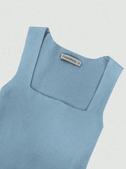 Ribbed Knit Bodycon Mermaid Dress with Ruffle Hem