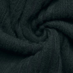 Ribbed Knit Cutout Long Sleeve Midi Dress