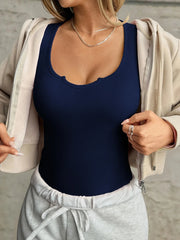 Ribbed Knit Long Sleeve T-Shirt