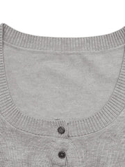 Ribbed Long Sleeve Top and Skirt Knit Set