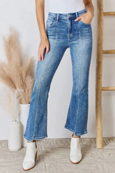 RISEN Full Size High Rise Ankle Flare Jeans Medium / 0
