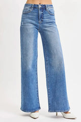 RISEN Full Size High Rise Wide Leg Jeans Plus Size