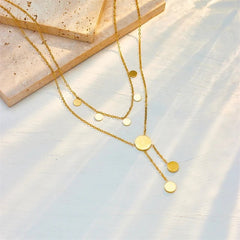 Roman Numeral Dial Pendant Necklace N1954