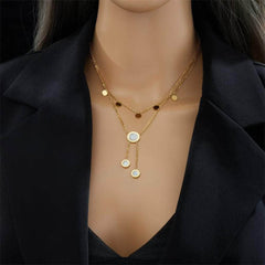 Roman Numeral Dial Pendant Necklace N1954