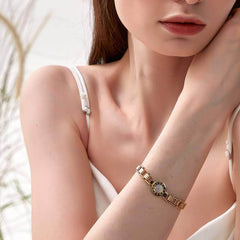 Roman Numerals Yellow Gold-Plated Bracelet Gold