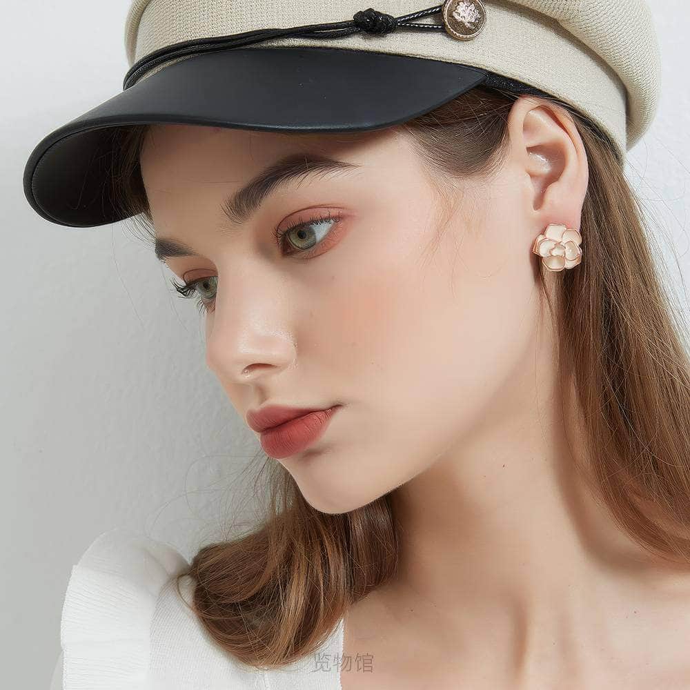 Rose Floral 3D Vintage Earrings