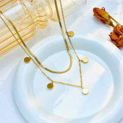 Round Colorful Roman Numeral Pendant Necklace N2074