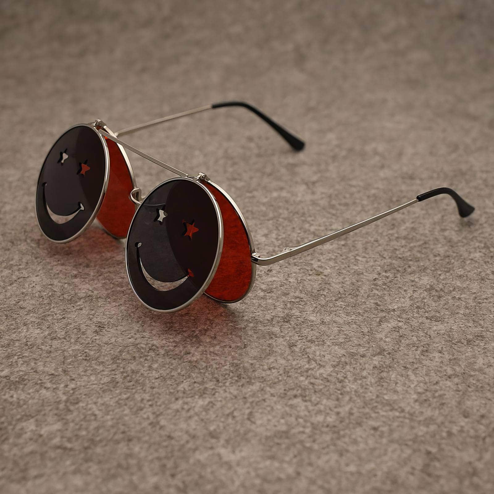 Round Flip Sunglasses
