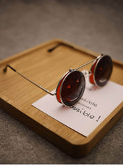 Round Flip Sunglasses