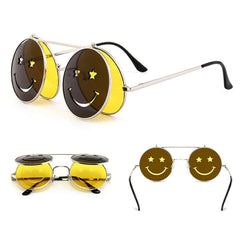 Round Flip Sunglasses