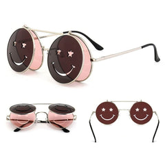 Round Flip Sunglasses