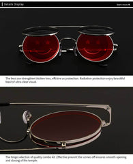 Round Flip Sunglasses