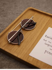 Round Flip Sunglasses