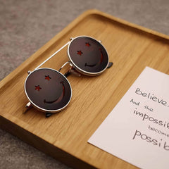 Round Flip Sunglasses