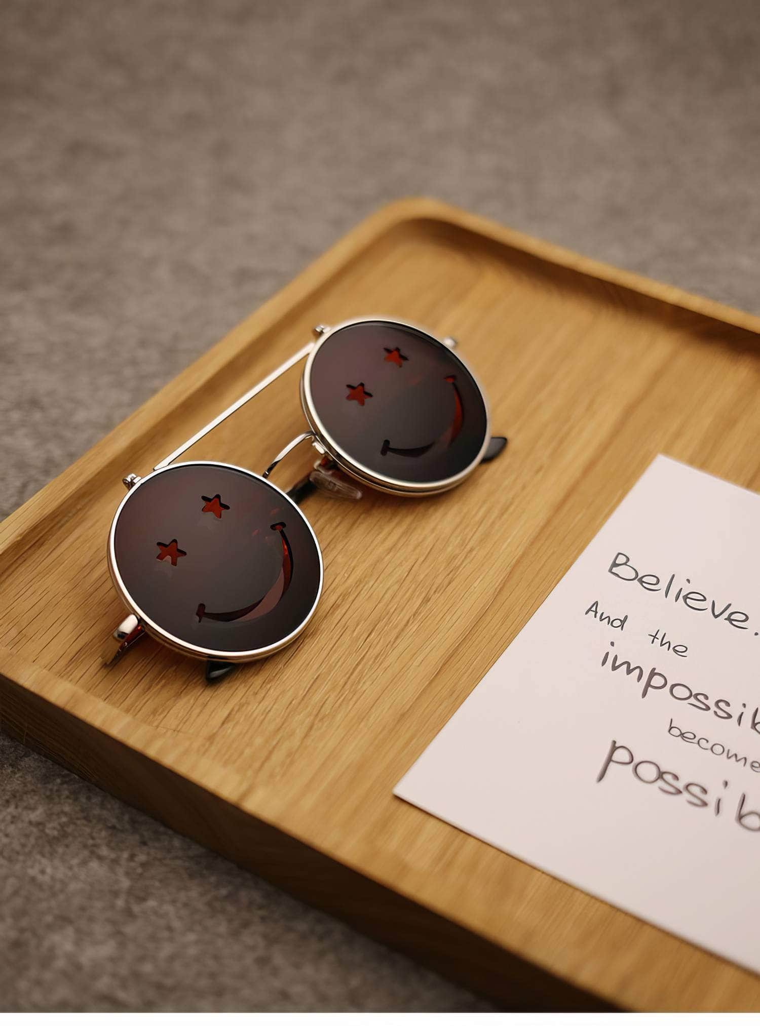 Round Flip Sunglasses