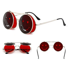 Round Flip Sunglasses