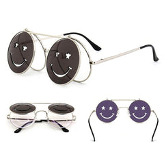 Round Flip Sunglasses