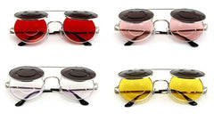 Round Flip Sunglasses