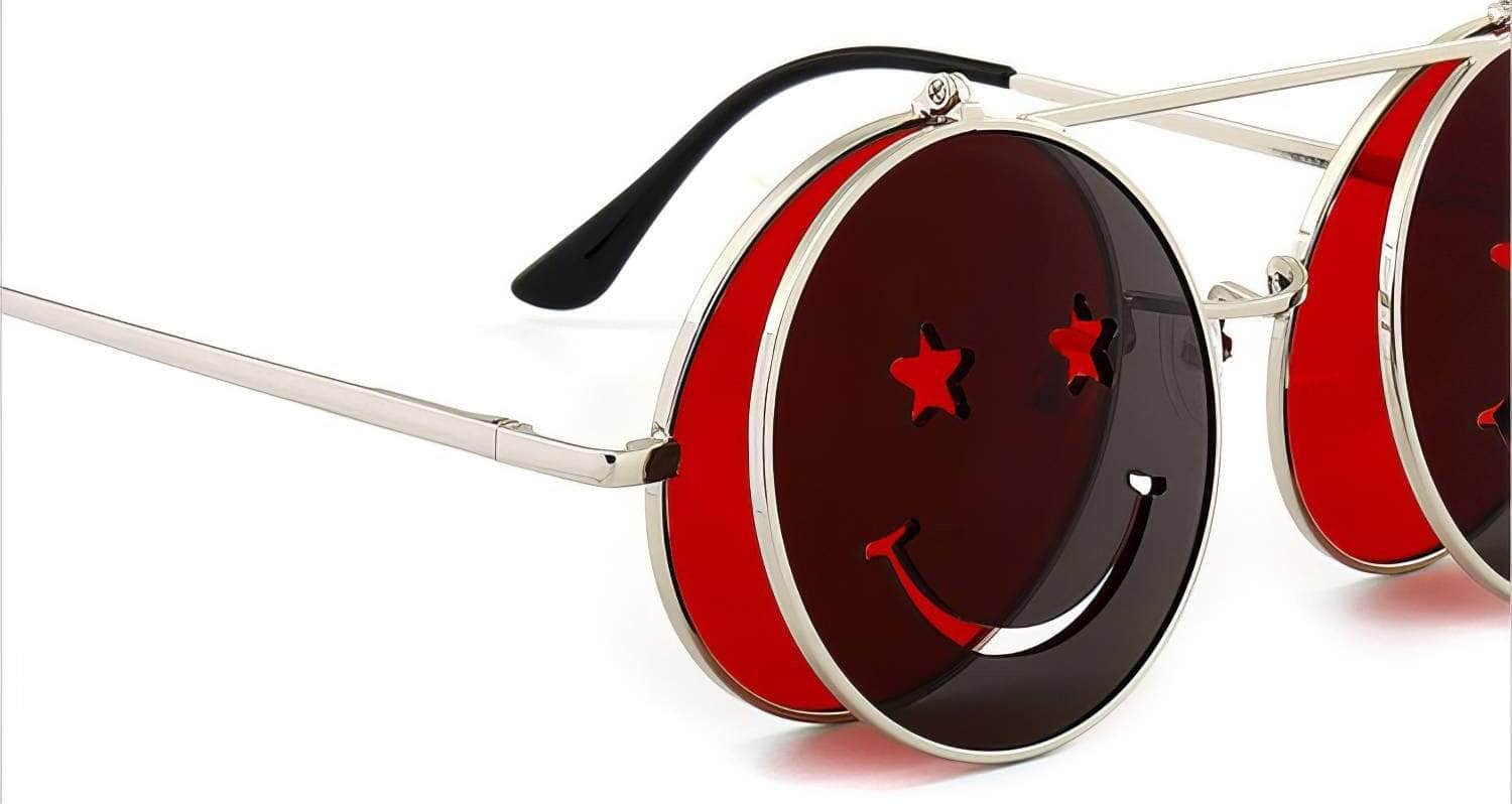 Round Flip Sunglasses
