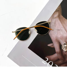 Round Metal Polarised Sunglasses