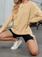 Round Neck Long Sleeve Sweatshirt