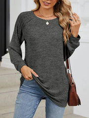 Round Neck Long Sleeve T-Shirt