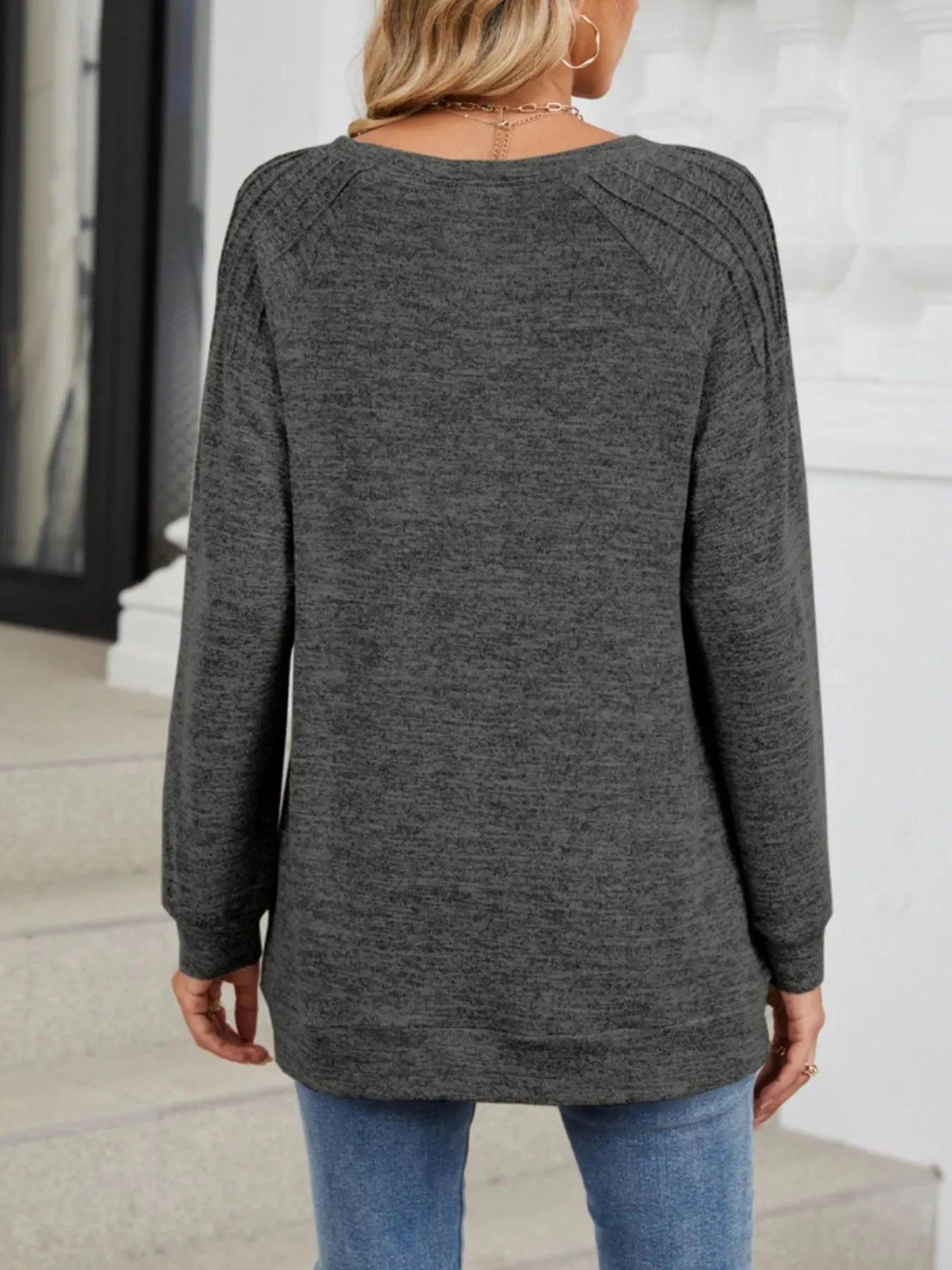 Round Neck Long Sleeve T-Shirt