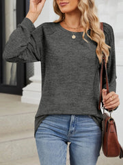 Round Neck Long Sleeve T-Shirt