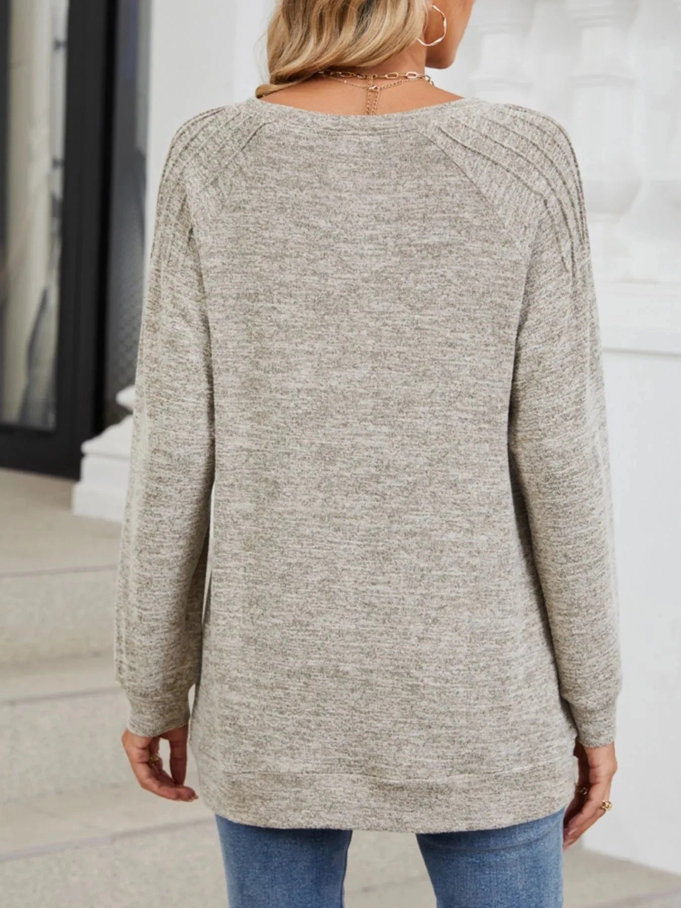 Round Neck Long Sleeve T-Shirt