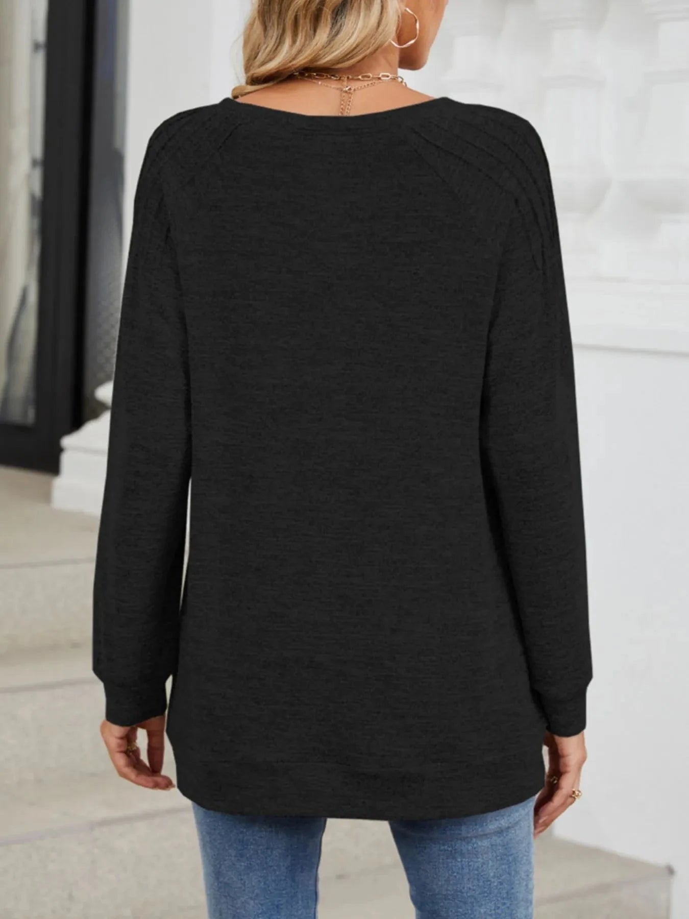 Round Neck Long Sleeve T-Shirt