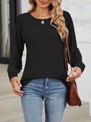 Round Neck Long Sleeve T-Shirt