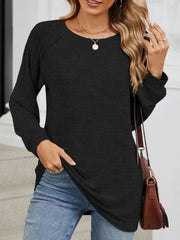 Round Neck Long Sleeve T-Shirt