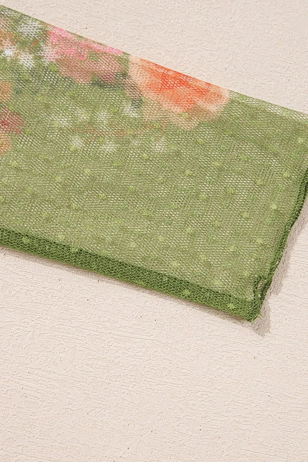 Round Neck Mesh Long Sleeve T-Shirt