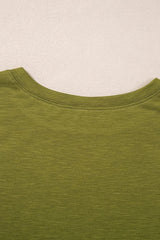 Round Neck Mesh Long Sleeve T-Shirt