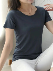 Round Neck Short Sleeve T-Shirt
