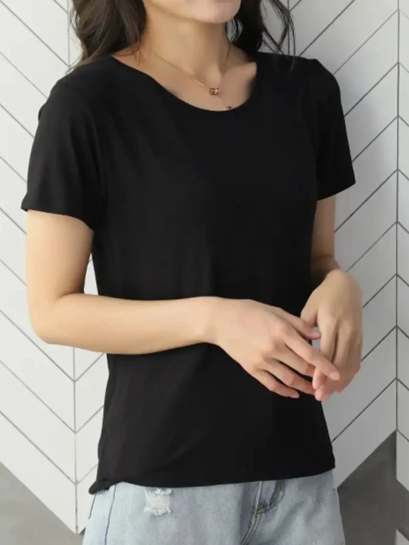 Round Neck Short Sleeve T-Shirt