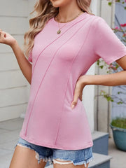 Round Neck Short Sleeve T-Shirt