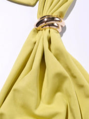 Ruched Halter Neck Bodycon Mini Dress