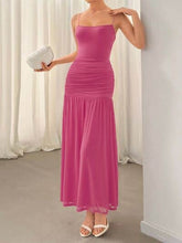 Ruched Maxi Cami Dress Deep Rose / S