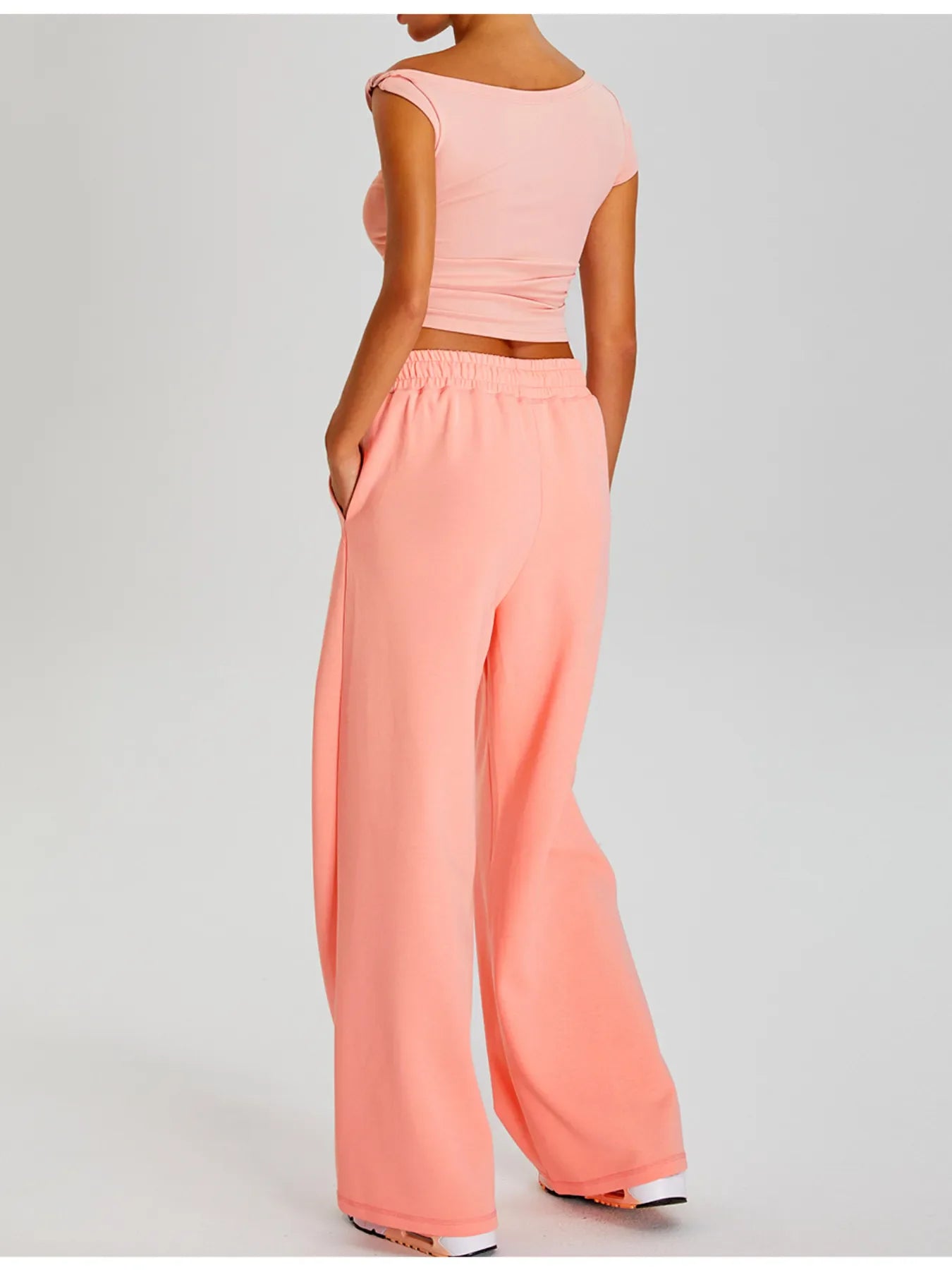 Ruched Side Crop T-Shirt