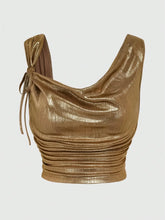 Ruched Tank with Side Tie Details Color / XS