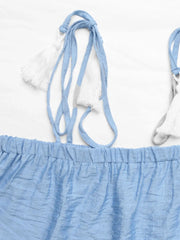 Ruffle Cami Top and Wide Leg Pants Set