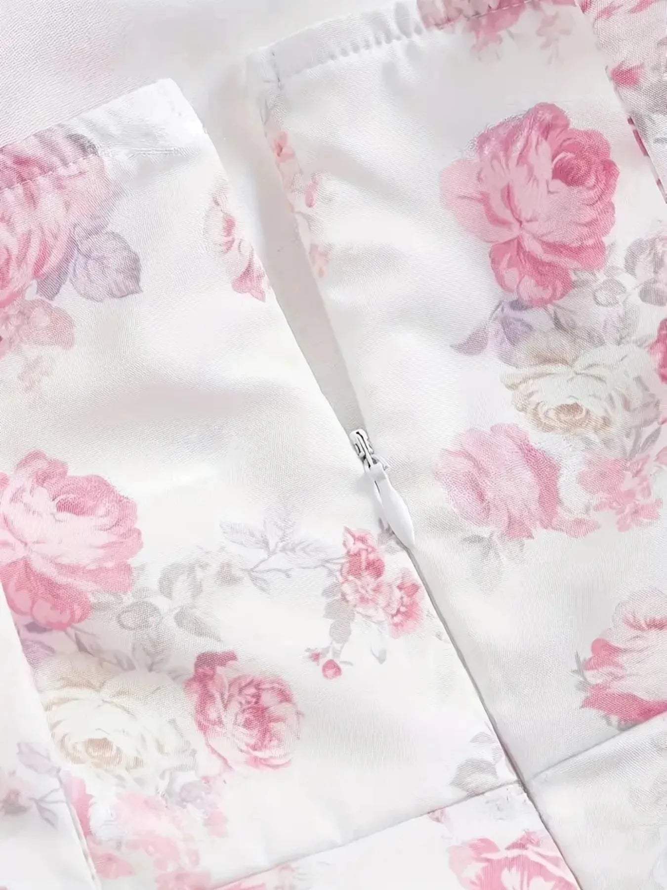 Ruffled Hem Floral Tie-Strap Mini Dress