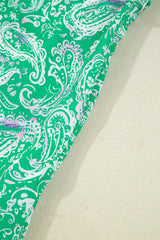 Ruffled Hem Long Sleeve Shirt Dress