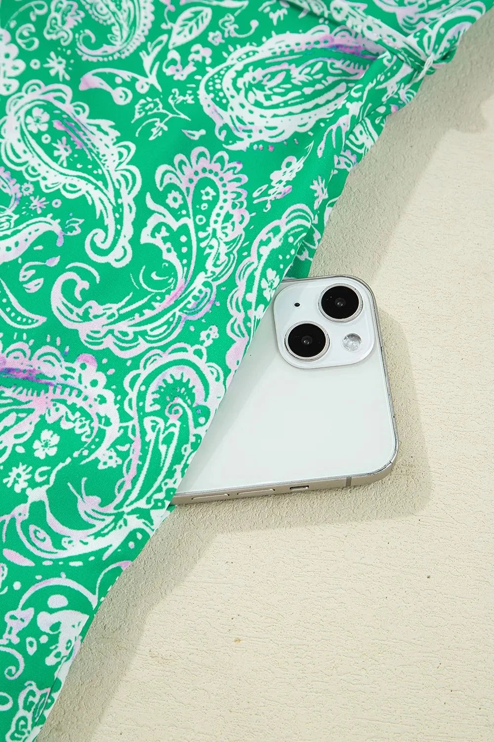 Ruffled Hem Long Sleeve Shirt Dress