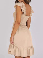 Ruffled Hem Smocked Cami Dress