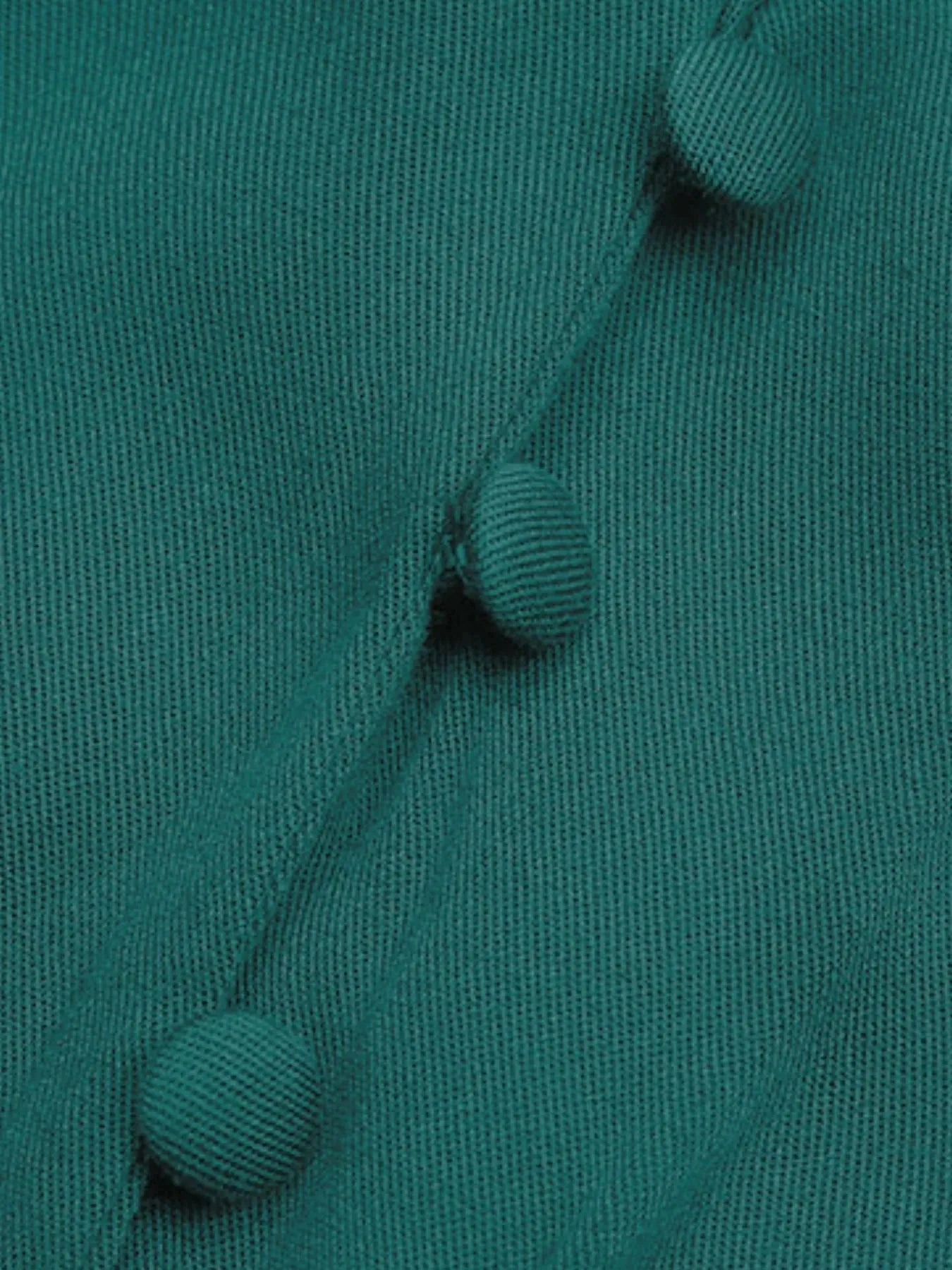 Ruffled Hem V-Neck Balloon Sleeve Dress