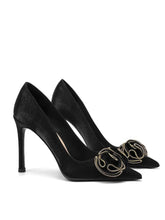 Ruffled Rhinestone Embellished Suede Court Heels EU 31 / Black / 6CM