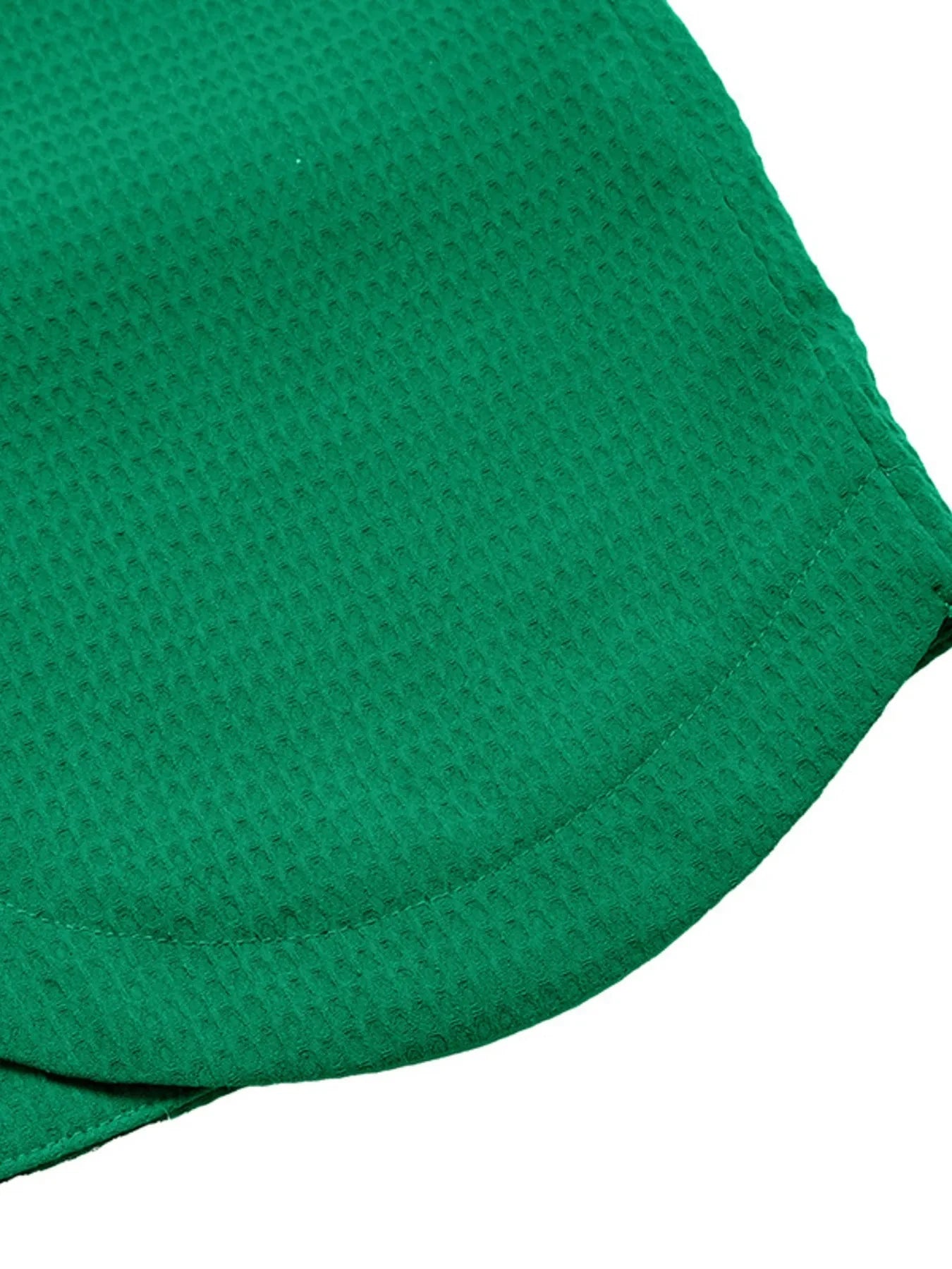 Ruffled Round Neck Long Sleeve Textured Blouse