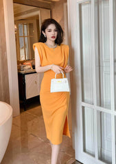 Ruffled Sleeveless Asymmetrical Hem Dress